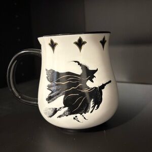 Witch Design Black and White Mug